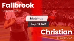 Matchup: Fallbrook High vs. Christian  2017