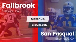 Matchup: Fallbrook High vs. San Pasqual  2017