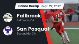 Recap: Fallbrook  vs. San Pasqual  2017