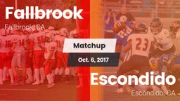 Matchup: Fallbrook High vs. Escondido  2017