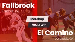 Matchup: Fallbrook High vs. El Camino  2017