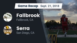 Recap: Fallbrook  vs. Serra  2018
