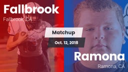 Matchup: Fallbrook High vs. Ramona  2018