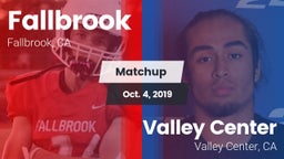 Matchup: Fallbrook High vs. Valley Center  2019