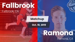 Matchup: Fallbrook High vs. Ramona  2019