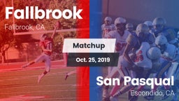 Matchup: Fallbrook High vs. San Pasqual  2019