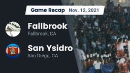 Recap: Fallbrook  vs. San Ysidro  2021