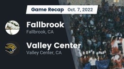 Recap: Fallbrook  vs. Valley Center  2022