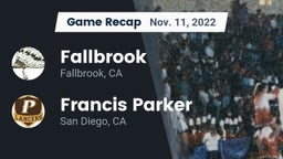 Recap: Fallbrook  vs. Francis Parker  2022