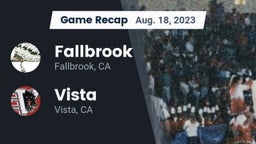 Recap: Fallbrook  vs. Vista  2023