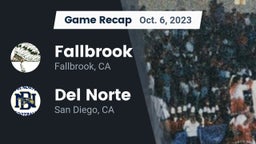 Recap: Fallbrook  vs. Del Norte  2023