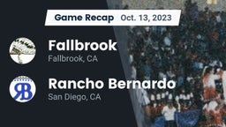 Recap: Fallbrook  vs. Rancho Bernardo  2023