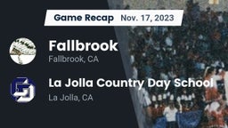 Recap: Fallbrook  vs. La Jolla Country Day School 2023
