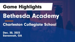 Bethesda Academy vs Charleston Collegiate School Game Highlights - Dec. 30, 2023