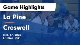 La Pine  vs Creswell Game Highlights - Oct. 17, 2023