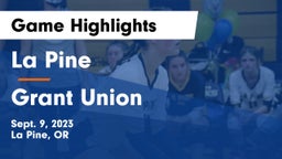La Pine  vs Grant Union Game Highlights - Sept. 9, 2023