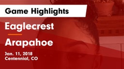Eaglecrest  vs Arapahoe  Game Highlights - Jan. 11, 2018