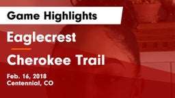 Eaglecrest  vs Cherokee Trail  Game Highlights - Feb. 16, 2018