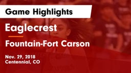 Eaglecrest  vs Fountain-Fort Carson  Game Highlights - Nov. 29, 2018