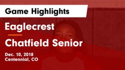 Eaglecrest  vs Chatfield Senior  Game Highlights - Dec. 10, 2018