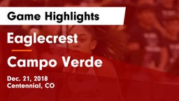 Eaglecrest  vs Campo Verde  Game Highlights - Dec. 21, 2018