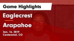 Eaglecrest  vs Arapahoe  Game Highlights - Jan. 16, 2019
