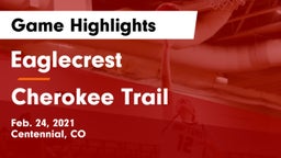 Eaglecrest  vs Cherokee Trail  Game Highlights - Feb. 24, 2021