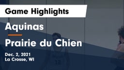 Aquinas  vs Prairie du Chien  Game Highlights - Dec. 2, 2021