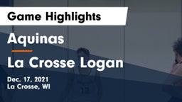 Aquinas  vs La Crosse Logan Game Highlights - Dec. 17, 2021