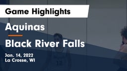 Aquinas  vs Black River Falls  Game Highlights - Jan. 14, 2022