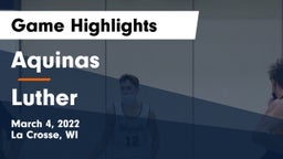 Aquinas  vs Luther  Game Highlights - March 4, 2022