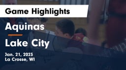 Aquinas  vs Lake City  Game Highlights - Jan. 21, 2023
