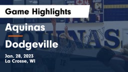 Aquinas  vs Dodgeville  Game Highlights - Jan. 28, 2023