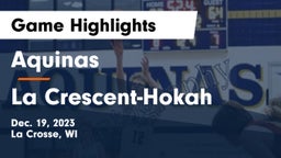 Aquinas  vs La Crescent-Hokah  Game Highlights - Dec. 19, 2023