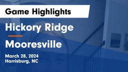 Hickory Ridge  vs Mooresville  Game Highlights - March 28, 2024