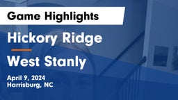 Hickory Ridge  vs West Stanly Game Highlights - April 9, 2024