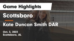Scottsboro  vs Kate Duncan Smith DAR  Game Highlights - Oct. 3, 2022