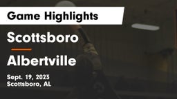 Scottsboro  vs Albertville  Game Highlights - Sept. 19, 2023
