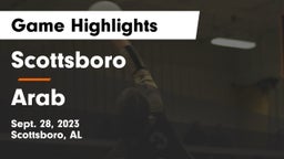 Scottsboro  vs Arab  Game Highlights - Sept. 28, 2023