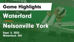 Waterford  vs Nelsonville York Game Highlights - Sept. 5, 2023