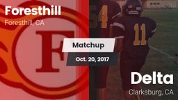 Matchup: Foresthill High vs. Delta  2017
