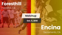 Matchup: Foresthill High vs. Encina  2018