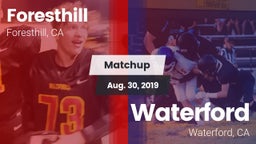 Matchup: Foresthill High vs. Waterford  2019