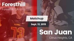 Matchup: Foresthill High vs. San Juan  2019