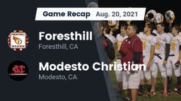 Recap: Foresthill  vs. Modesto Christian  2021