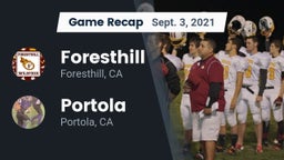 Recap: Foresthill  vs. Portola  2021