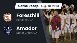 Recap: Foresthill  vs. Amador  2023