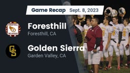 Recap: Foresthill  vs. Golden Sierra  2023