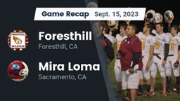 Recap: Foresthill  vs. Mira Loma  2023