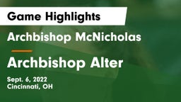 Archbishop McNicholas  vs Archbishop Alter  Game Highlights - Sept. 6, 2022